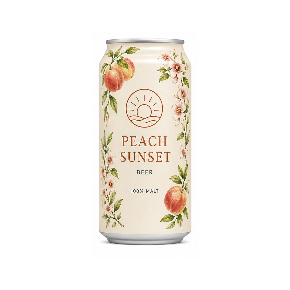 PEACH SUNSET ビール缶