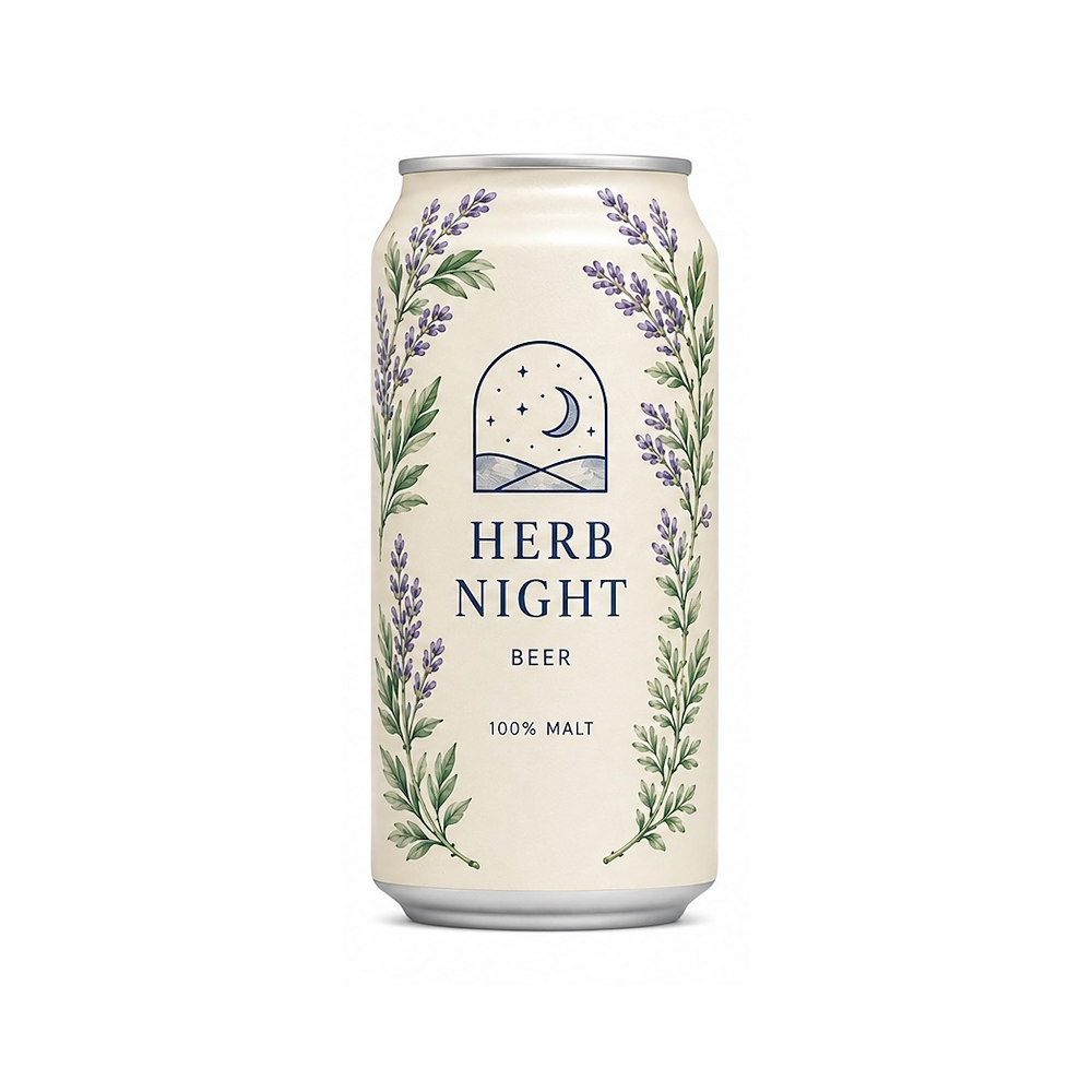 HERB NIGHT ビール缶