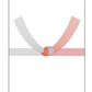 Red and white bow
