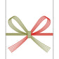 Red and white bow